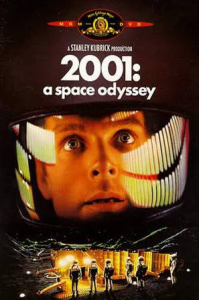 This cover image for the "2001: A Space Odyssey" DVD shows a mesmerized "Dave"... who had to overcome the HAL 9000 as well as the dangers of space travel!