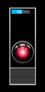 Here is what we saw of the HAL 9000 computer as we watched "2001: A Space Odyssey".